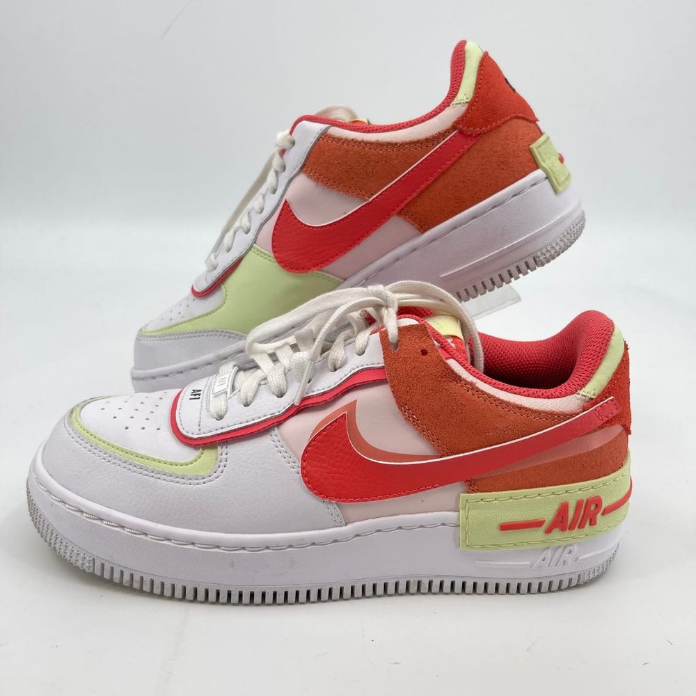 white and orange af1